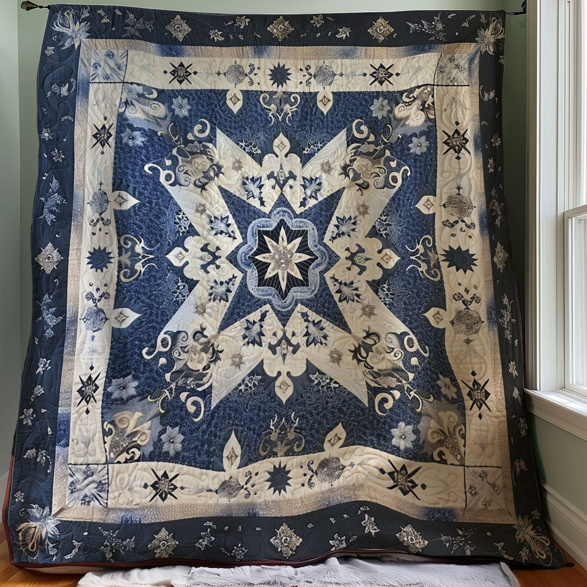 Floral Star WM3007001CL Quilt