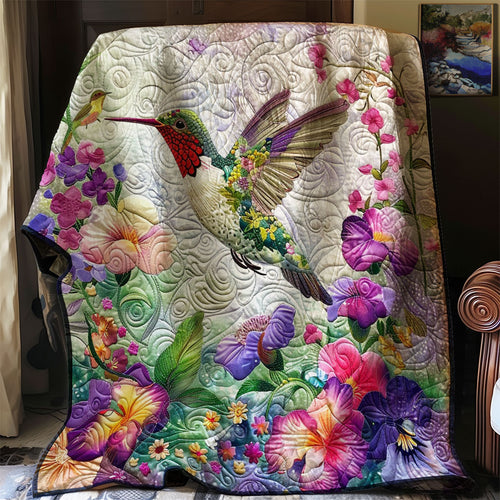 Florals Hummingbird WM2308092CL Quilt