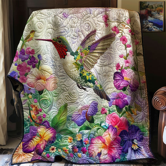 Florals Hummingbird WM2308092CL Quilt