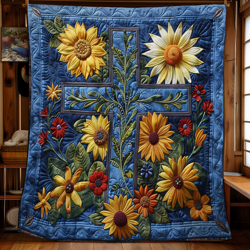 Flower Cross SR1508008CL Quilt