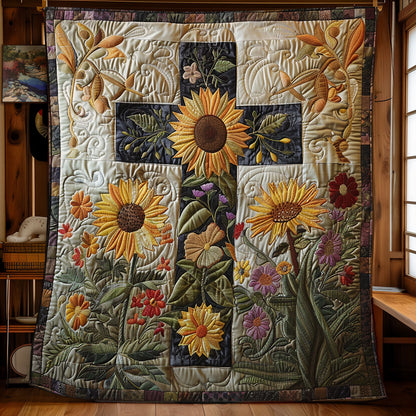 Flower Cross SR1508009CL Quilt