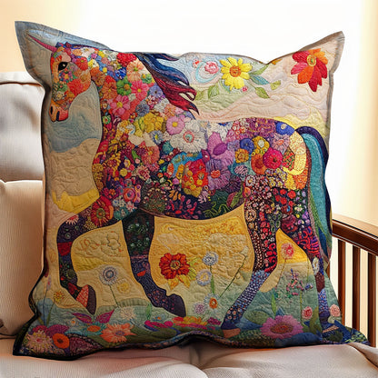 Flowers Horse WM0608105CL Quilt Pillow Case