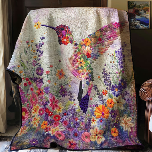 Flowers Hummingbird WM1508065CL Quilt