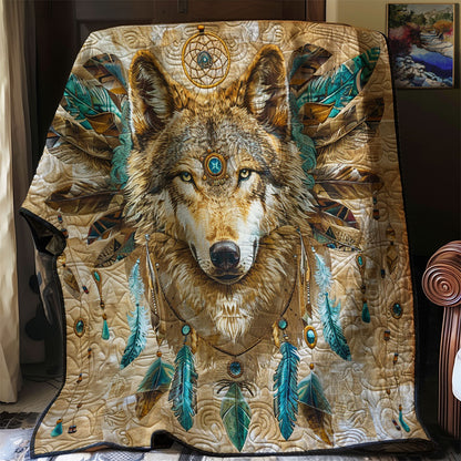 Flying Feathers Wolf WM0509011CL Quilt