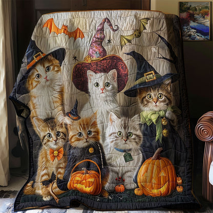Fondly Cat Halloween WM2308049CL Quilt