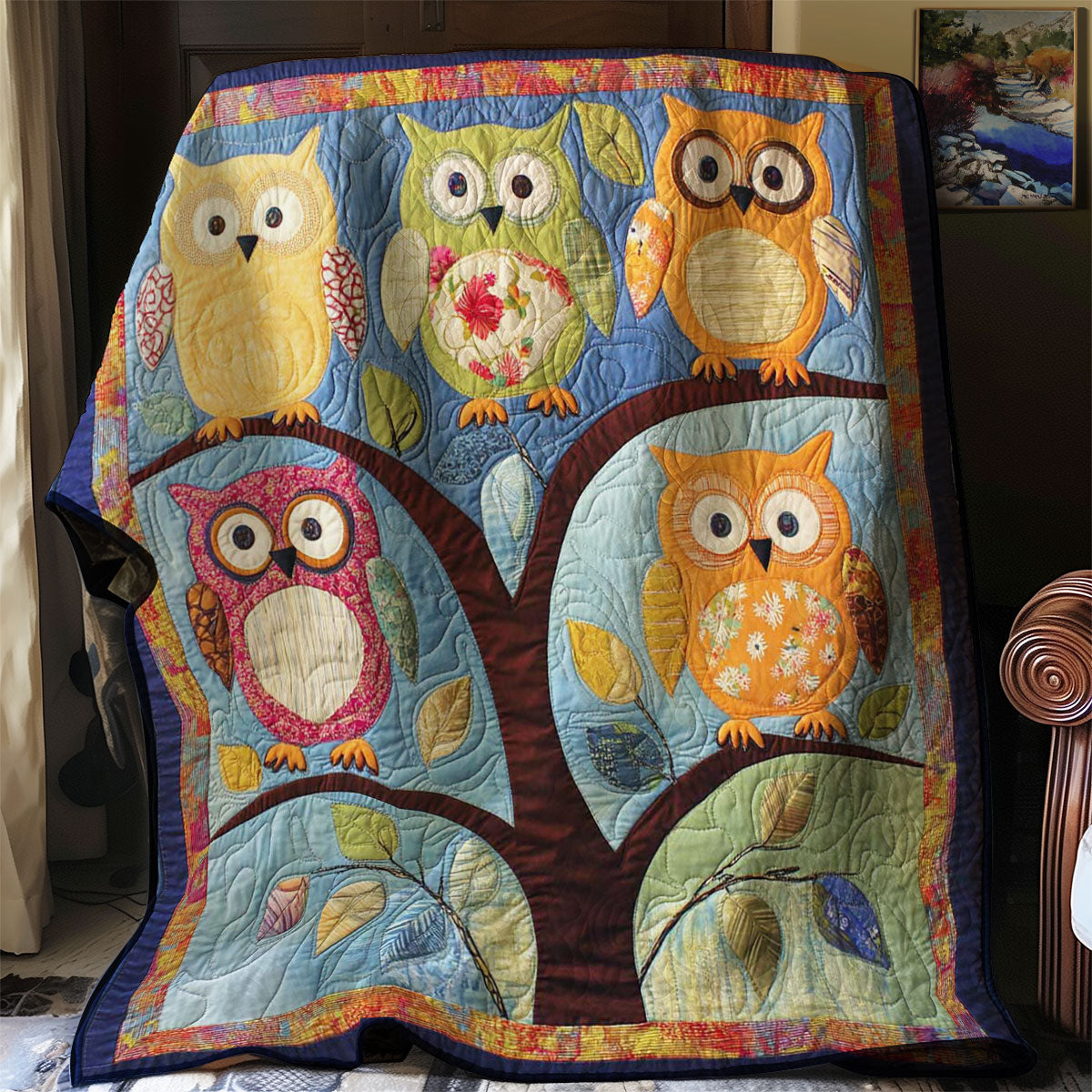 Forest Owl WN0308021CL Quilt