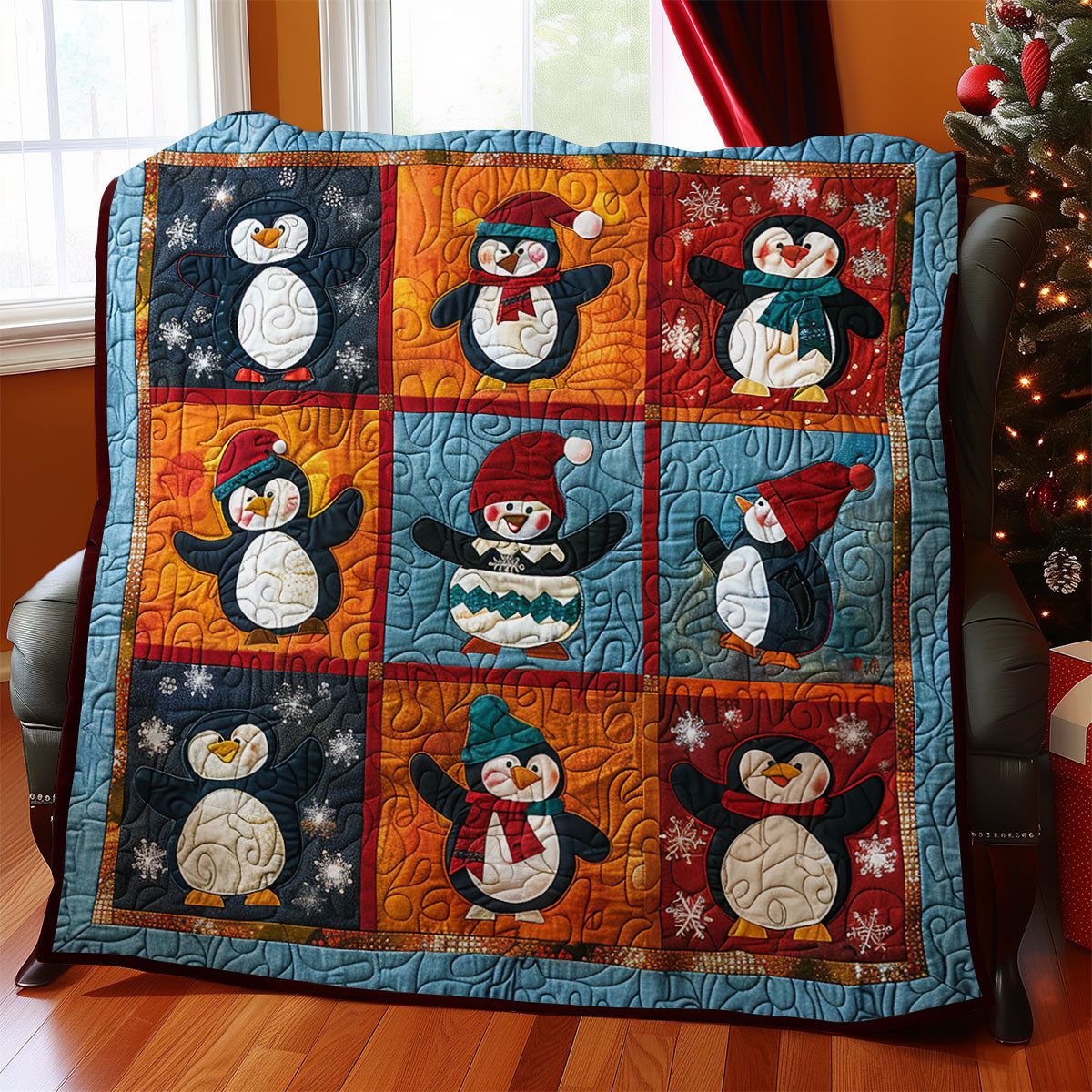 Friendly Penguins SR1908030CL Quilt