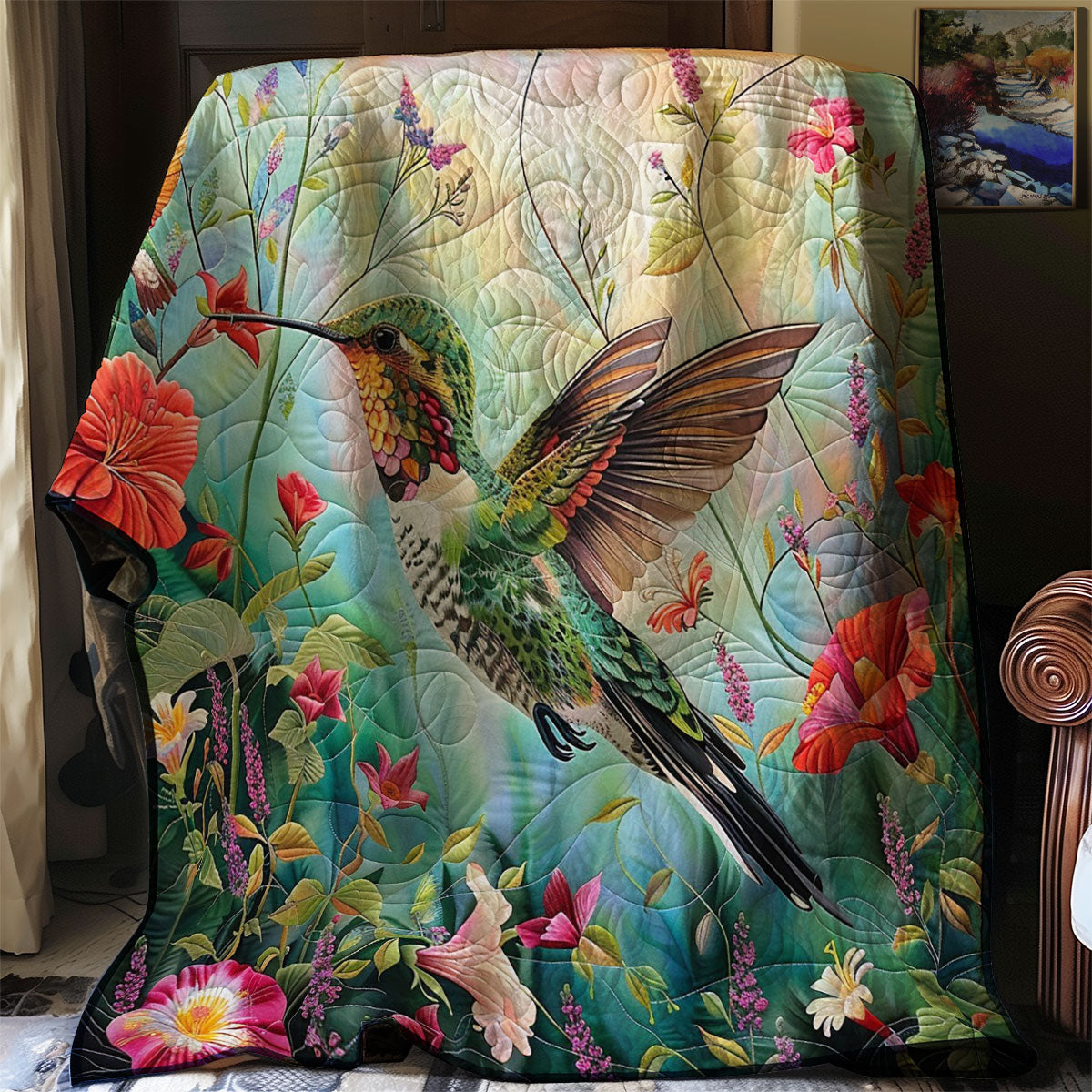 Garden Hummingbirds WM1008055CL Quilt