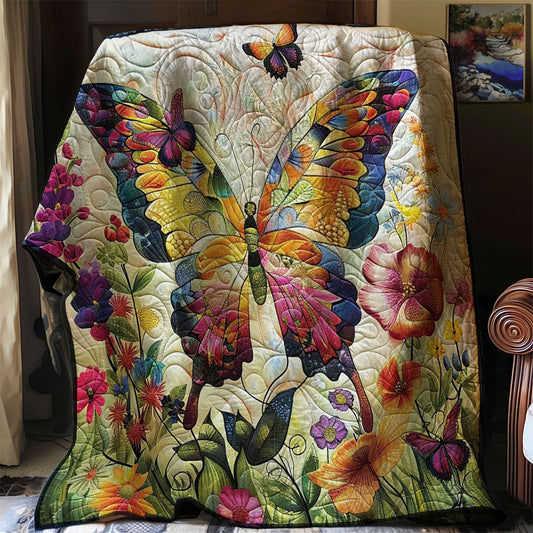 Garish Floral Butterfly WM2308085CL Quilt