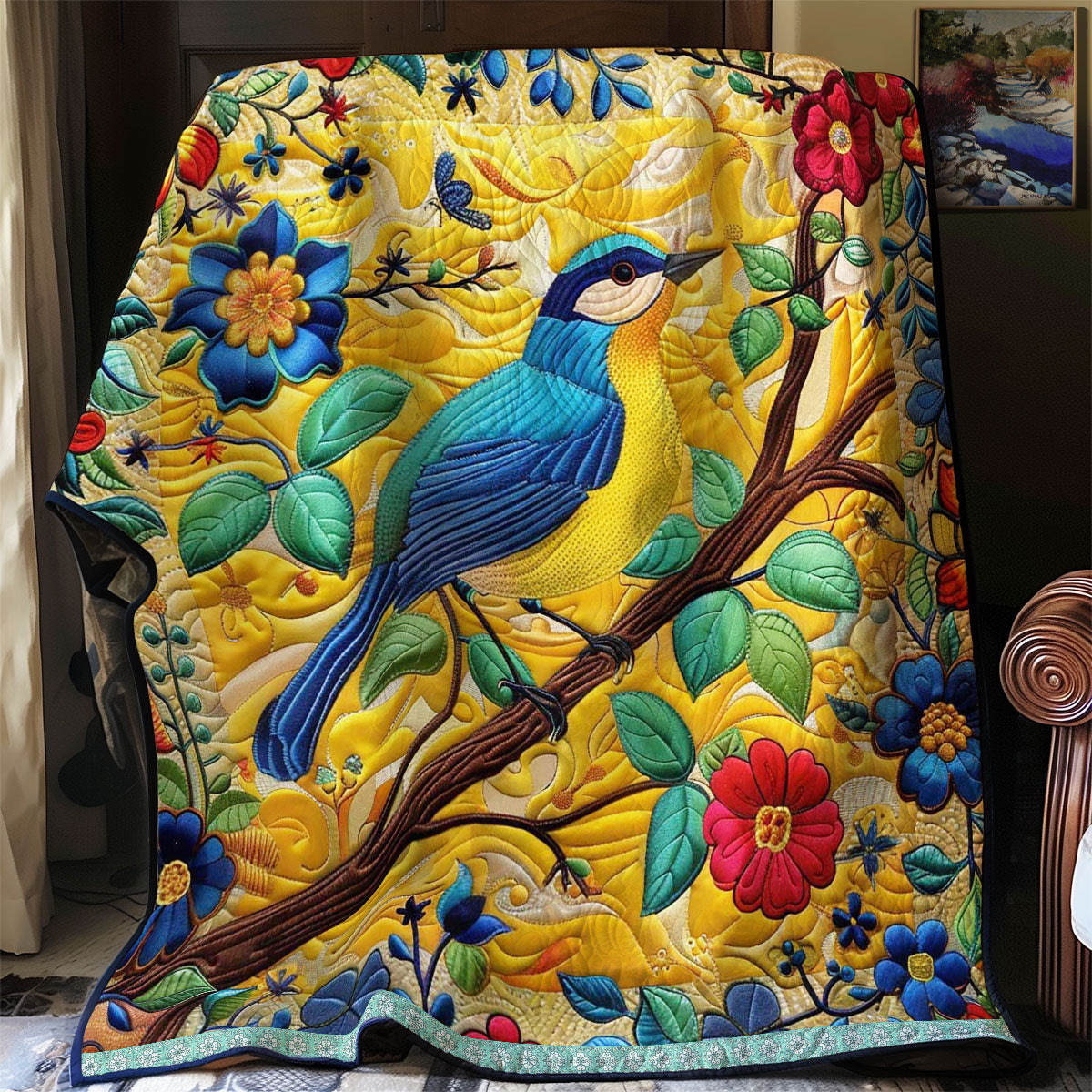 Gentle Bluebird WN0509034CL Quilt