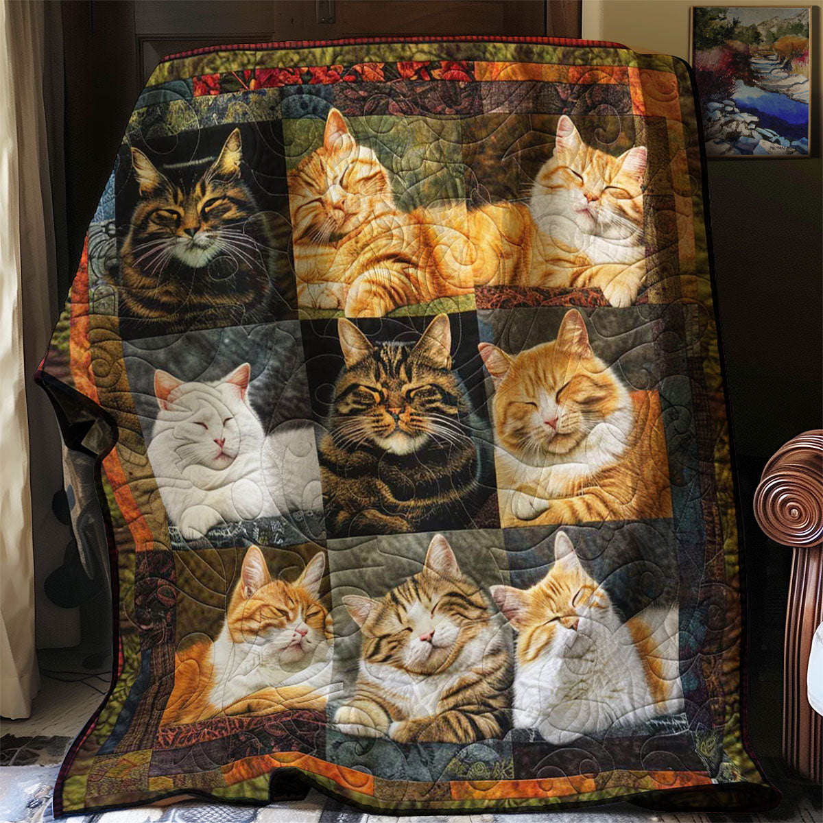 Gentle Dreams Cats WN1508037CL Quilt