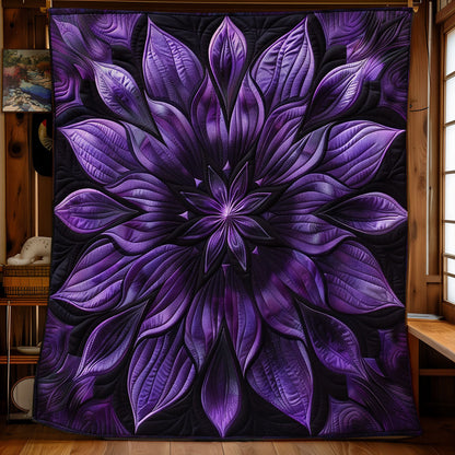 Gentle Purple Flower SR1608041CL Quilt