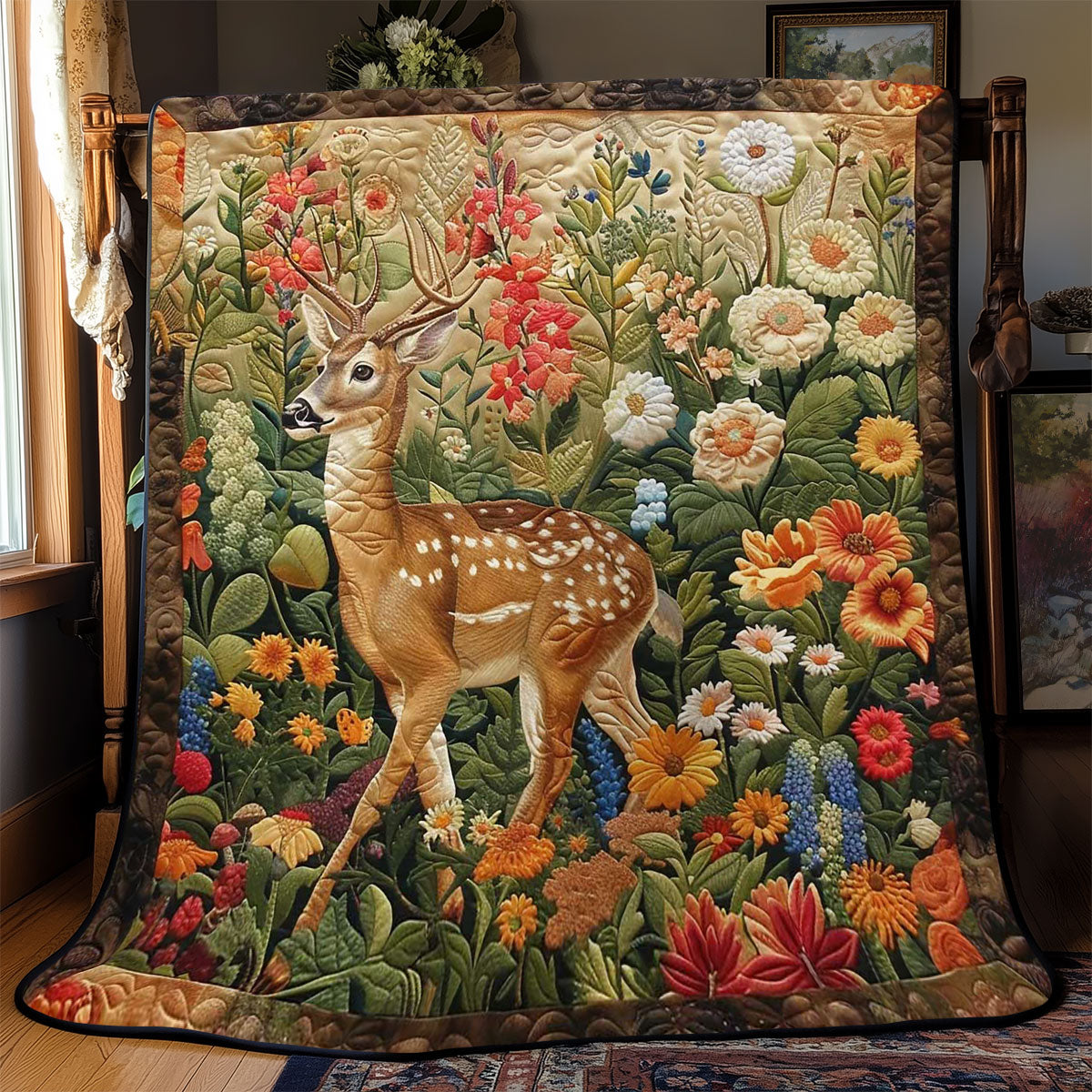 Giraffe Blossom WN2108134CL Quilt