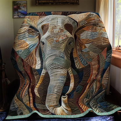 Golden Brown Elephant WN2908040CL Quilt