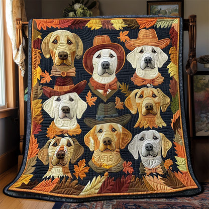 Golden Dogs Autumn Adventure WN2708015CL Quilt