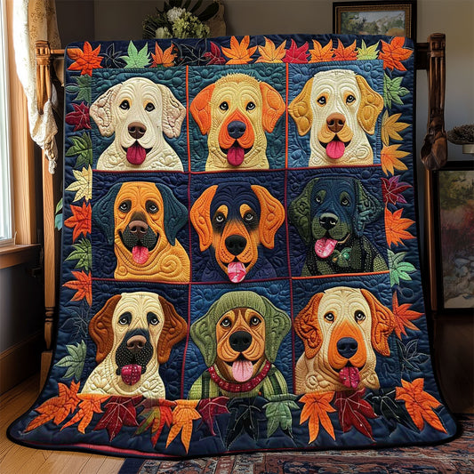 Golden Dogs Autumn Bliss WN2708022CL Quilt