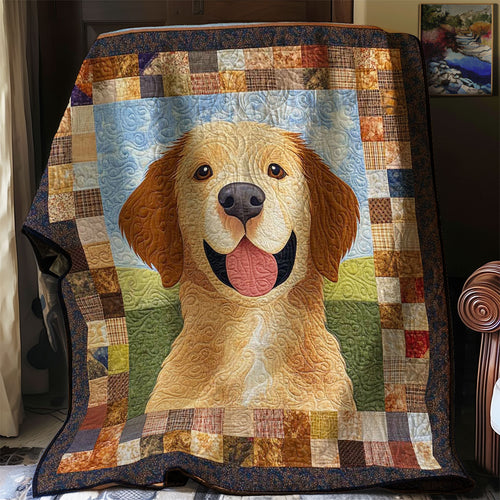 Golden Retriever Cute WN0608023CL Quilt