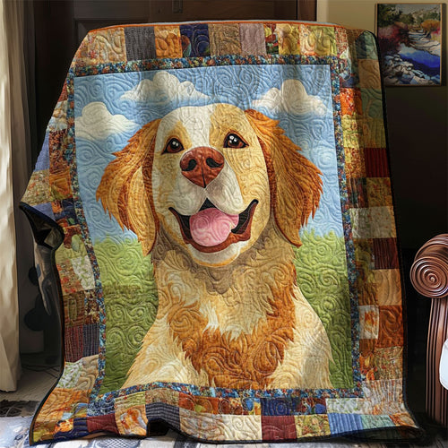 Golden Retriever Funny WN0608021CL Quilt