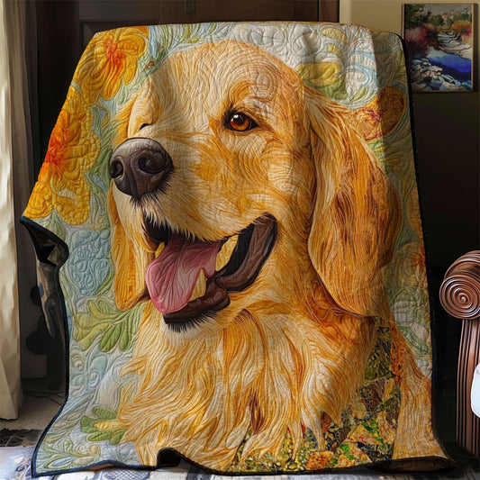 Golden Retriever Love WN0308030CL Quilt