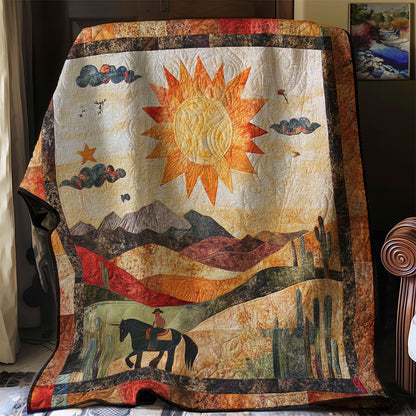 Golden Sun Cowboy WN0108064CL Quilt