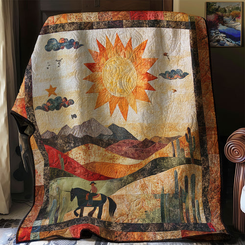 Golden Sun Cowboy WN0108064CL Quilt