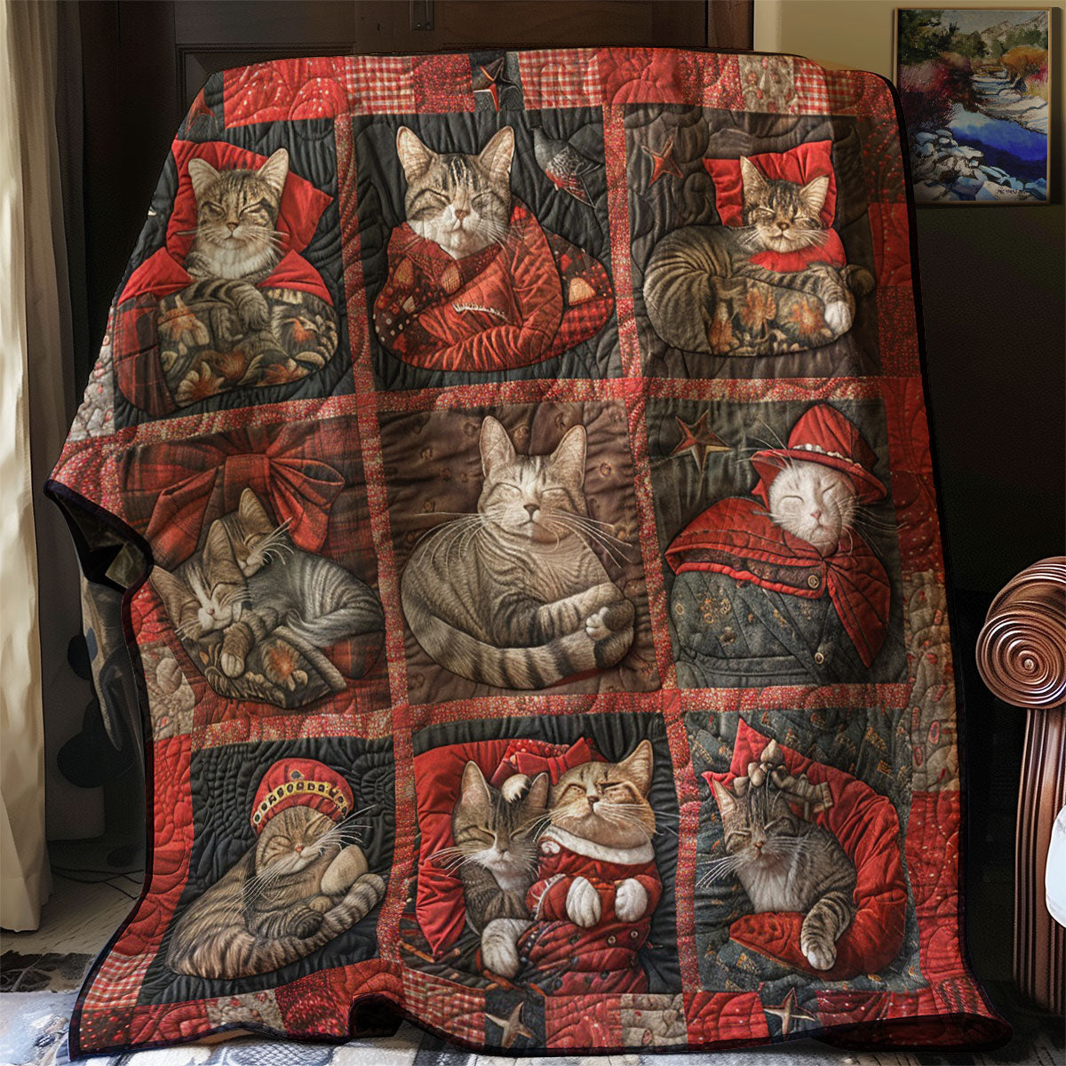 Good Night Cat WM0909024CL Quilt