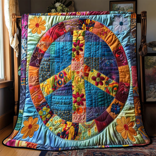 Groovy Peace WN2108042CL Quilt
