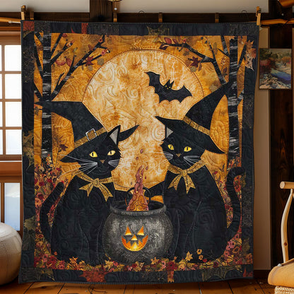 Halloween Cat's Hex WN1408045CL Quilt