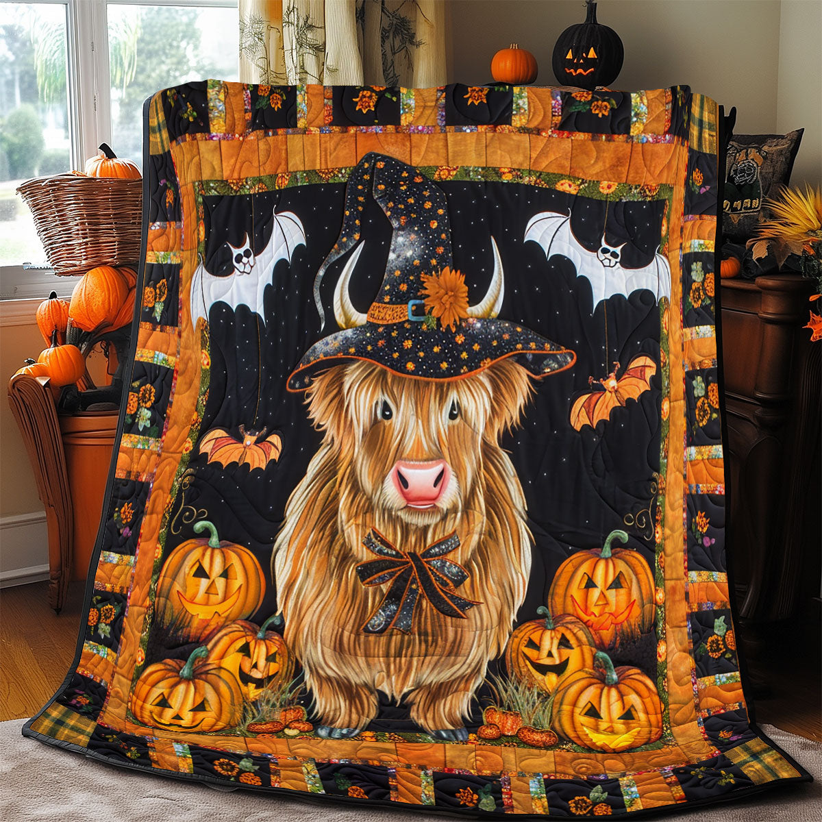 Halloween Cow SR0908011CL Quilt