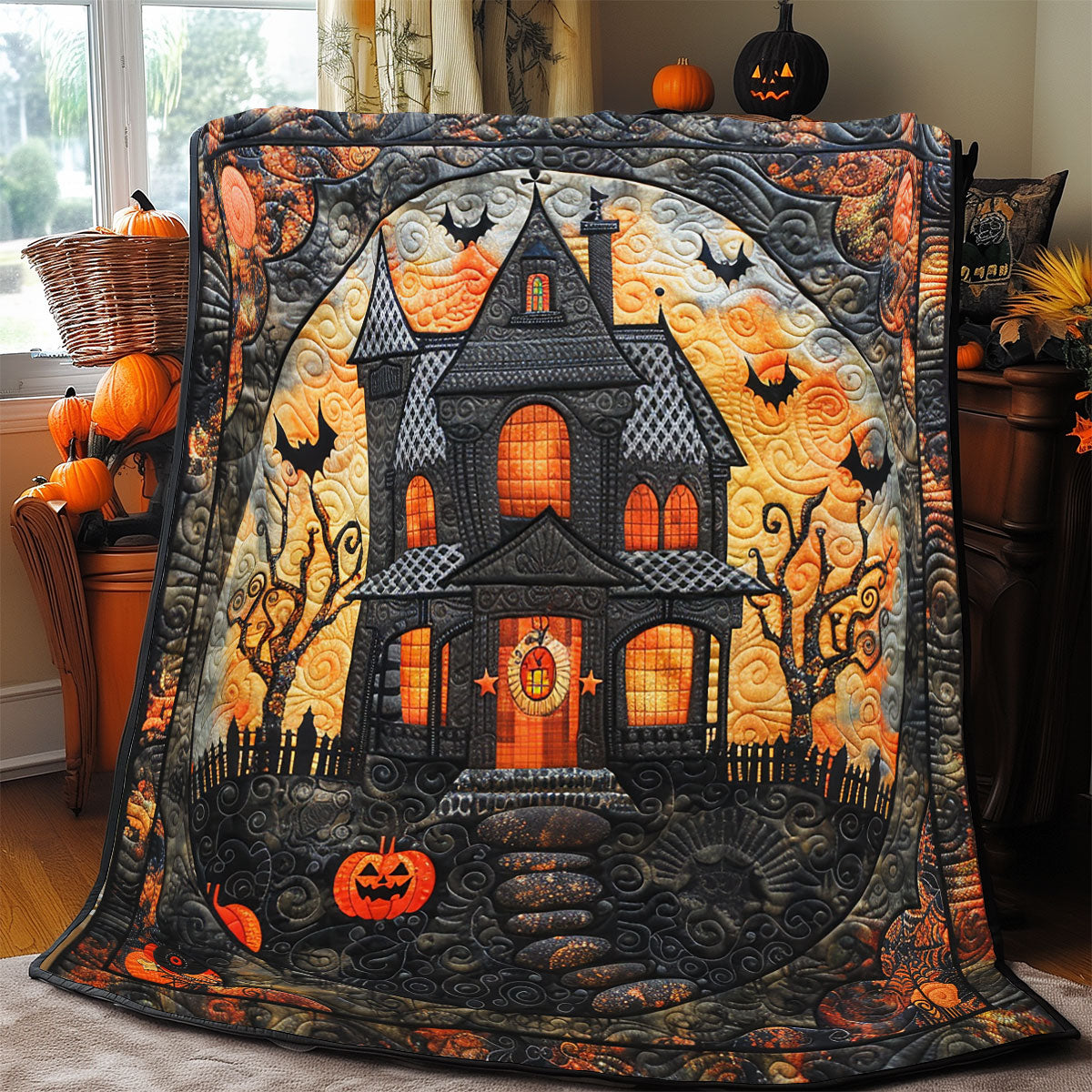 Halloween Mystical Mansion SR1508004CL Quilt