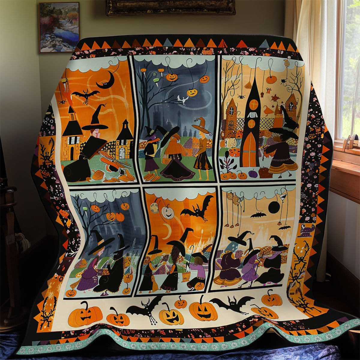 Halloween Witches' Dance WN3008036CL Quilt