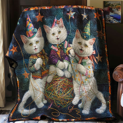 Happy Cat Party WM1608009CL Quilt