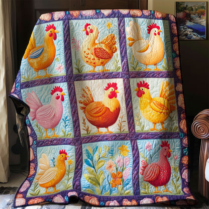 Happy Chickens WM0608018CL Quilt