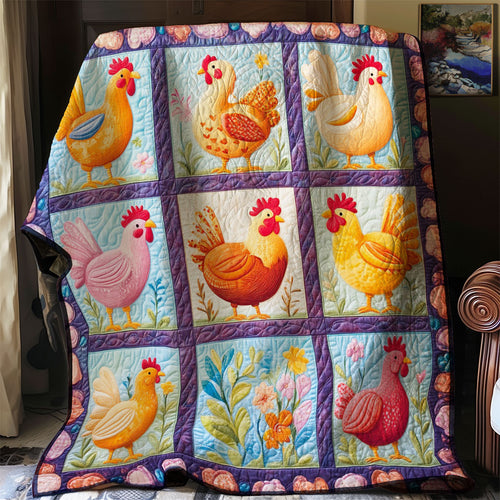 Happy Chickens WM0608018CL Quilt