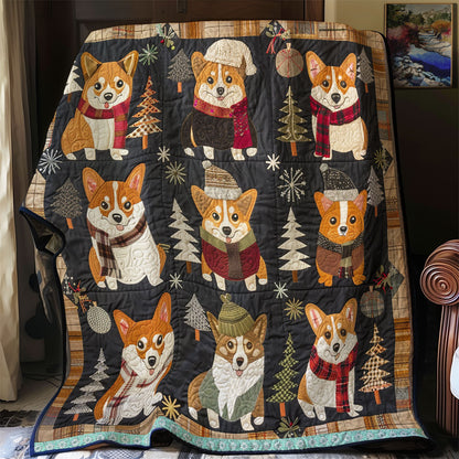 Happy Corgi Smile WN0909030CL Quilt