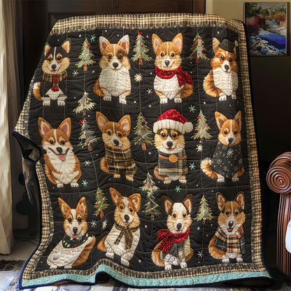 Happy Corgi Smile WN0909031CL Quilt