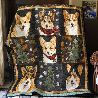 Happy Corgi WN0909032CL Quilt