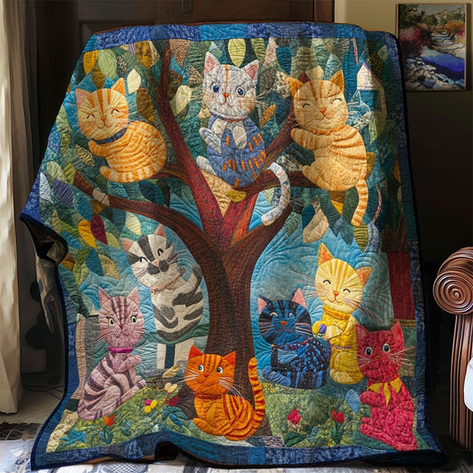 Happy Morning Cats WM0608016CL Quilt
