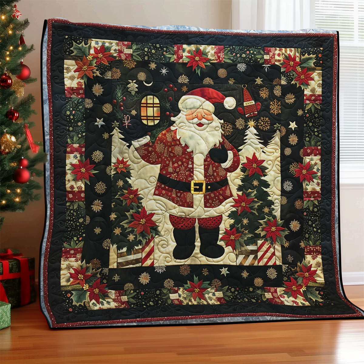 Happy Santa SR1508023CL Quilt