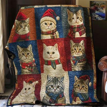 Happy Winter Cat WM2008031CL Quilt