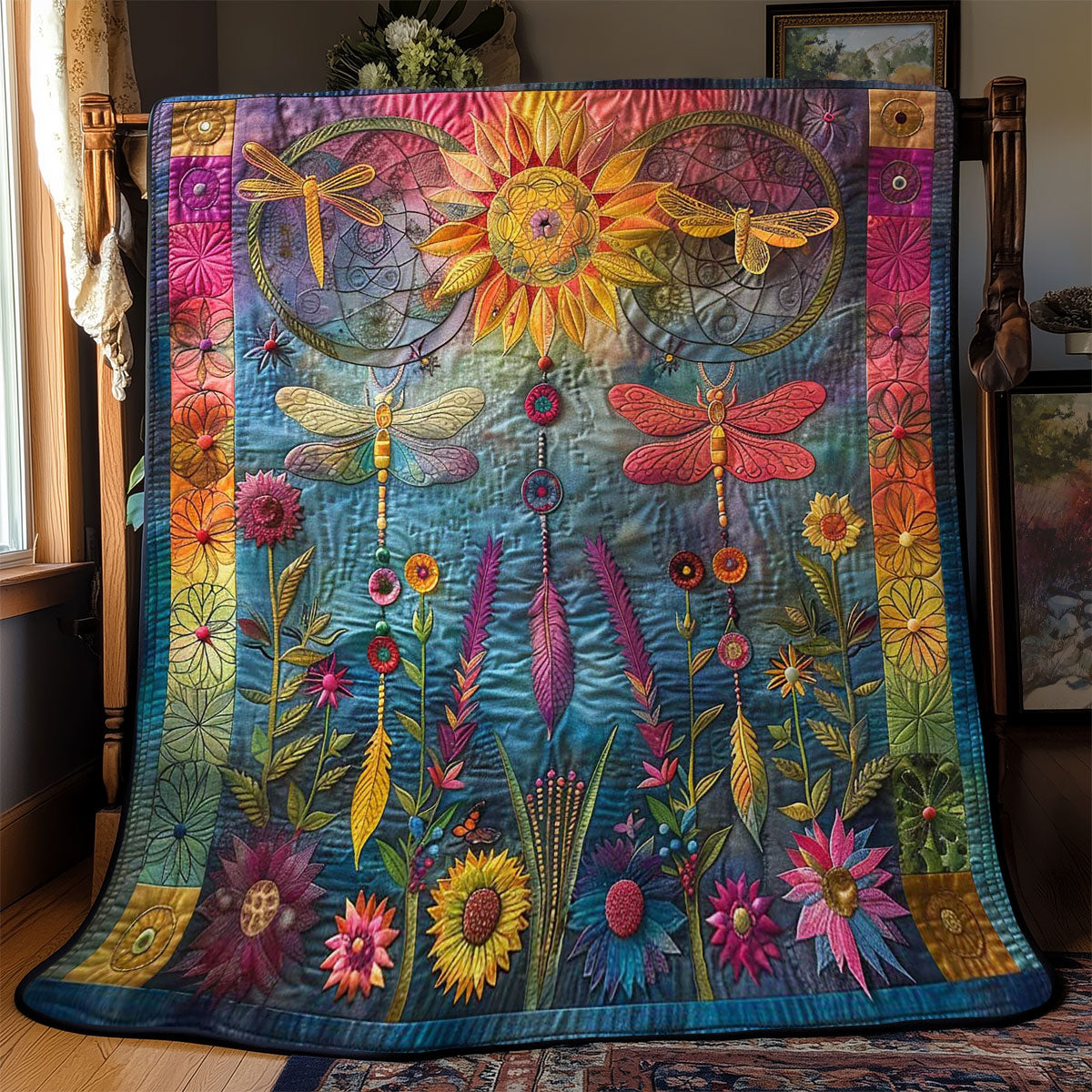 Harmony Of Dragonfly Dreams WN2708008CL Quilt