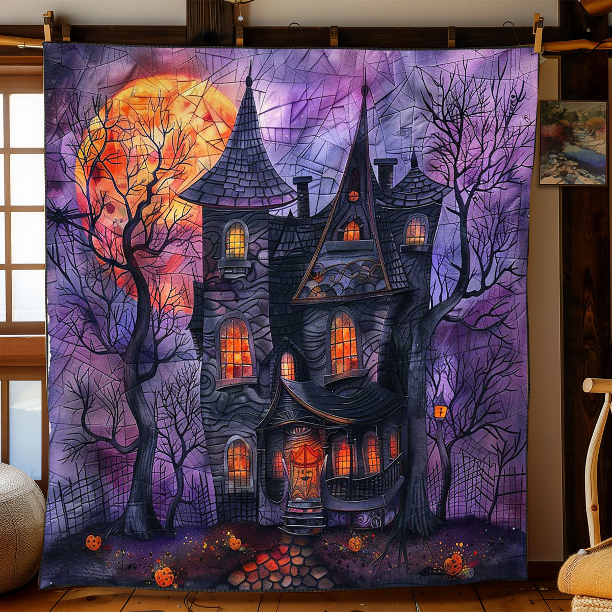 Haunting Halloween Keep WN1908094CL Quilt