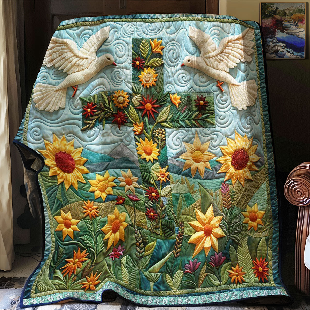 Heavenly Cross WN0509008CL Quilt