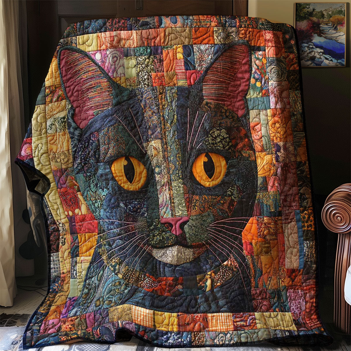 Hidden Cat WN0208029CL Quilt