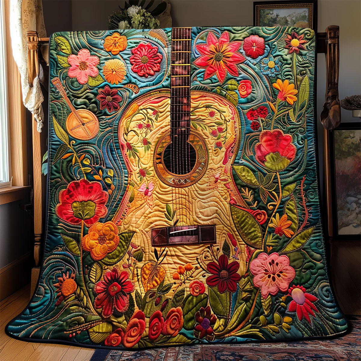 Hippie Guitar Groove WN2208120CL Quilt