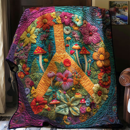 Hippie Peace WM0208019CL Quilt