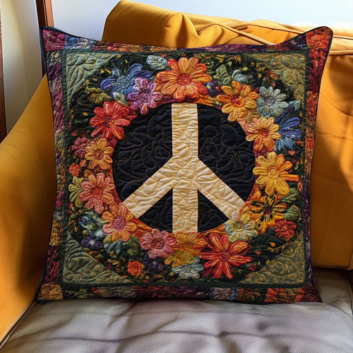 Hippie Peace WN0108013CL Quilt Pillow Case