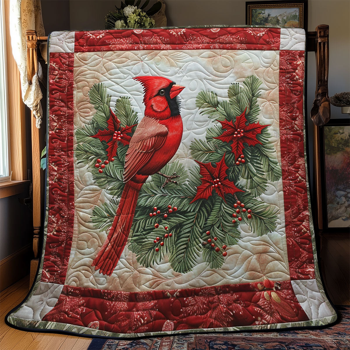 Holiday Cardinal WN2208044CL Quilt