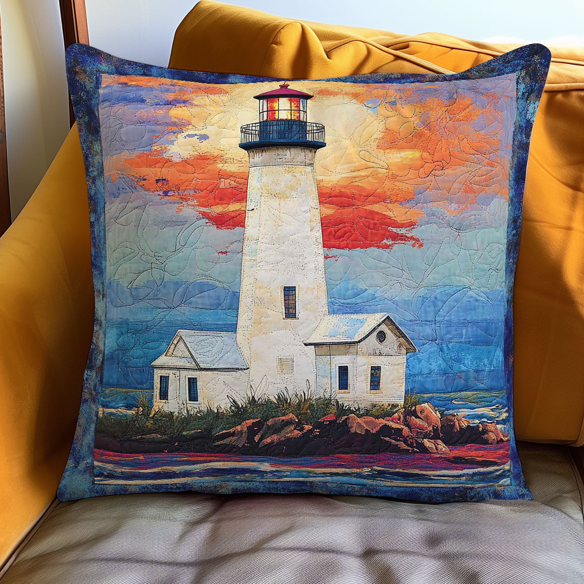 Hopeful Lighthouse WN0108028CL Quilt Pillow Case