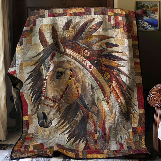 Horse And Feathers WM1008007CL Quilt